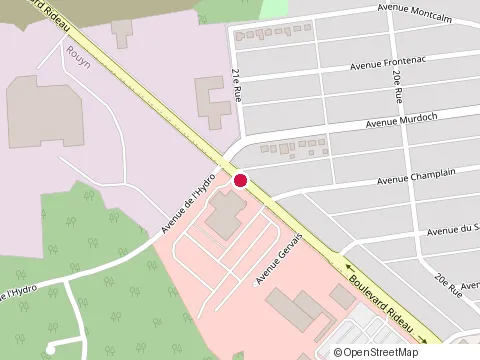 Location of Profab Rouyn-Noranda at 600 boulevard Rideau, Rouyn-Noranda