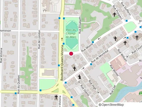 Location of Qualité Étudiants at 372 Rue Moore, Sherbrooke
