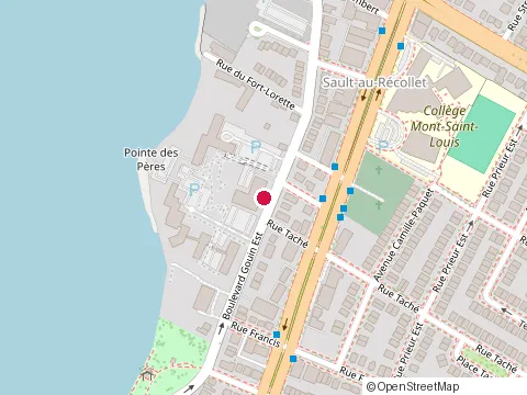 Location of Résidence Berthiaume-du Tremblay at 1635 boulevard Gouin E, Montréal