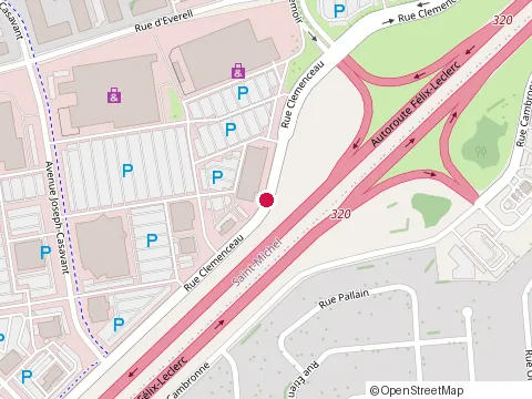 Location of Restaurant Scores at 831 Rue Clemenceau, Québec