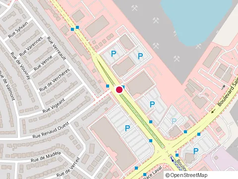 Location of Restaurant Scores (Vimont) at 1135 Boulevard des Laurentides, Laval