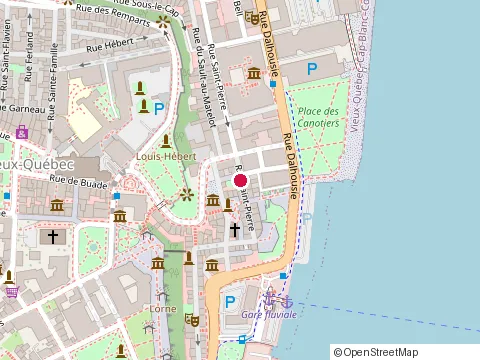 Location of Restaurant Tanière³ at 7 Rue du Don-de-Dieu, Québec
