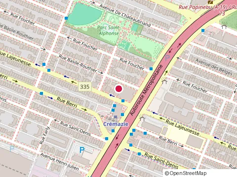 Location of Sepb at 565 Boulevard Crémazie Est, Montréal
