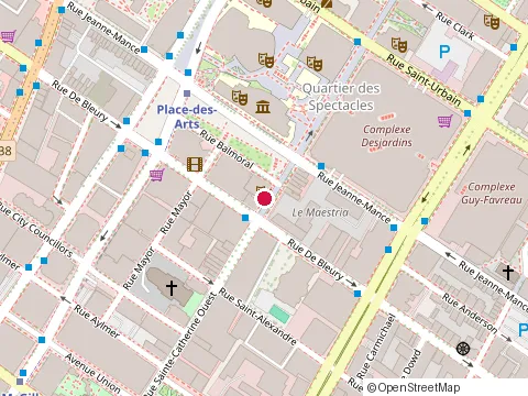 Location of Sesame - Quartier des Spectacles at 305 Rue Sainte-Catherine O, Montréal