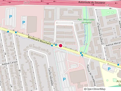 Location of Sfm at 325 boulevard Bouchard, Dorval