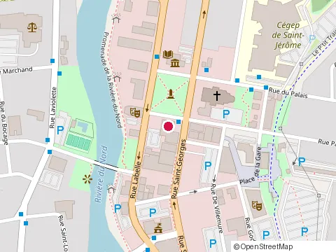 Location of Shaker Cuisine & Mixologie St-Jérôme at 337 Rue Saint-Georges, Saint-Jérôme