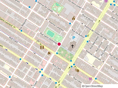 Location of Siboire Saint-Laurent at 5101 boulevard Saint-Laurent, Montréal
