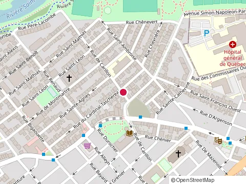 Location of Siboire Saint-Vallier at 350 Rue Saint-Vallier O, Québec