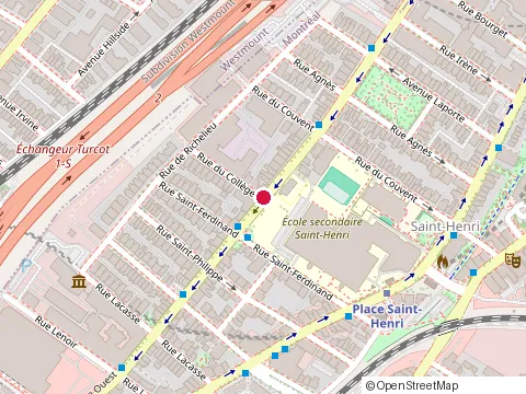 Location of Sidcan Inc. at 4001 Rue Saint-Antoine O, Montréal