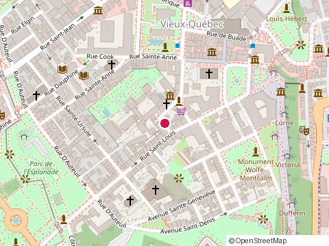 Location of Soeurs Ursulines at 2 Rue du Parloir, Québec