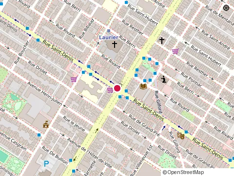 Location of St-Georges Hebert & Cie at 5007 Rue St-Denis, Montréal