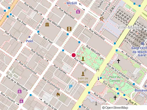 Location of Sun Life Of Canada at 1001 Rue du Square-Dorchester Bureau 600, Montréal