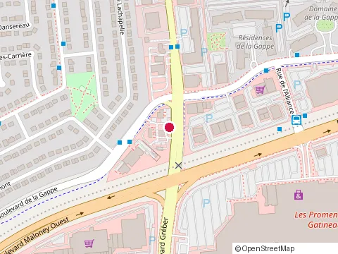 Location of Sushi Taxi - Station Gatineau at 455 Bd de la Gappe Local 107, Gatineau