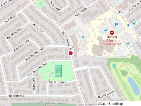 Location of Teresa Dellar Palliative Care Residence at 265 Rue André-Brunet, Kirkland