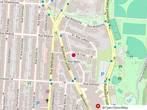 Location of Trade Fix at 3850 Rue Allen, Verdun
