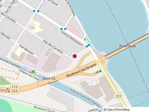 Location of Unibroue Brewery at 80 Rue des Carrières, Chambly