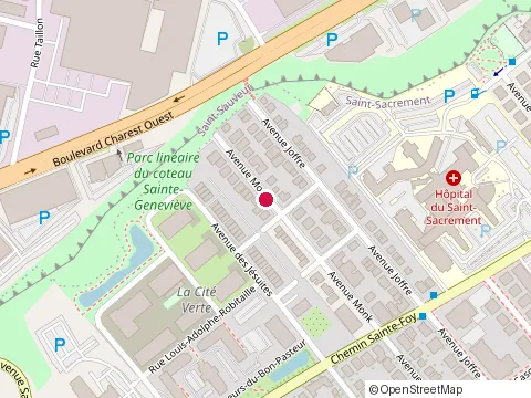 Location of Vaillancourt Portes et Fenêtres | Québec at 1171 Bd Charest O, Québec