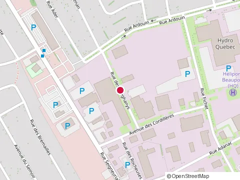 Location of Vitrerie Laberge Inc at 415 Rue des Alleghanys, Qubec
