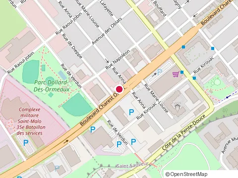 Location of Vitroplus at 800 boulevard Charest O, Qubec