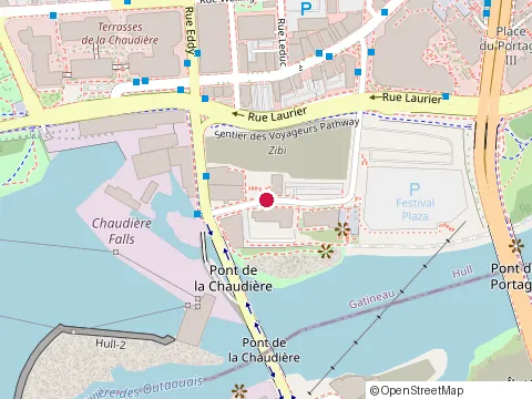 Location of Zibi House at 25 Rue Jos-Montferrand, Gatineau