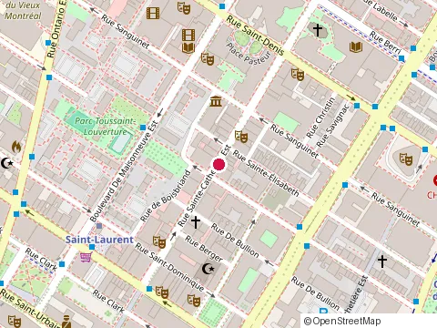 Location of A l Van Houtte Ltd at 272 Rue Sainte-Catherine E, Montréal
