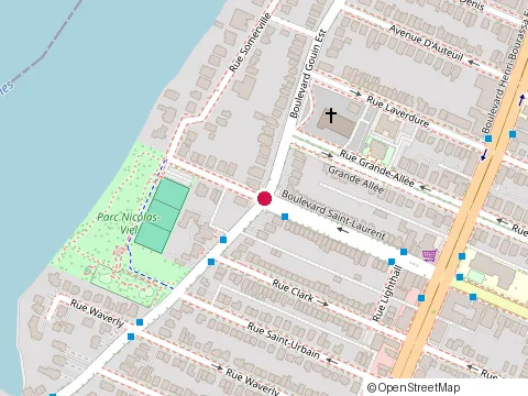 Emplacement de A. Daigneault Service Climatisation et Thermopompe au 10840 St Laurent Blvd, Montréal