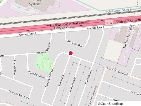 Location of Ac21 Rénovations at 867 Rue Milot, Saint-Hubert