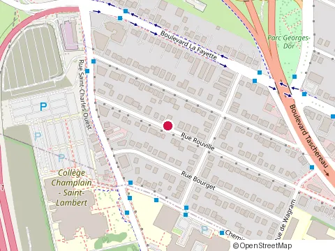 Location of Adja Mini Excavation Enr at 129 Rue Rouville, Longueuil