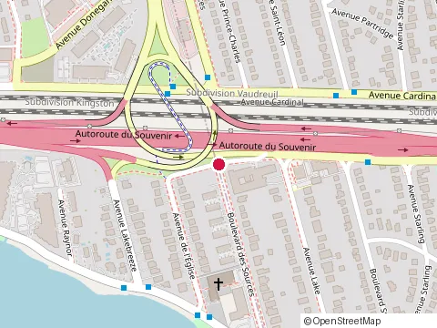 Location of Amir at 910 Chem. Herron, Dorval