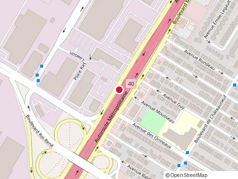 Location of Amir at 9201 Boulevard Métropolitain E, Anjou