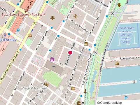 Location of Analys at 46 Rue le Royer O, Montréal