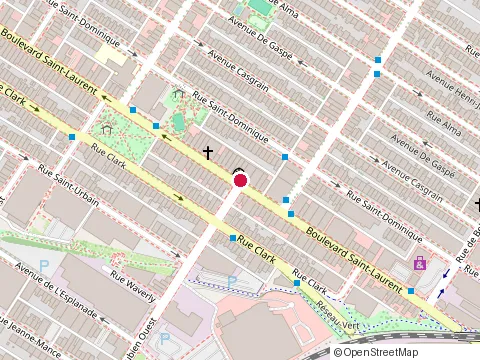 Location of Apollo Concept at 6422  boulevard Saint-Laurent, Montréal
