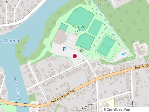 Location of au Baluchon at 24 chemin de Fitch Bay, Magog