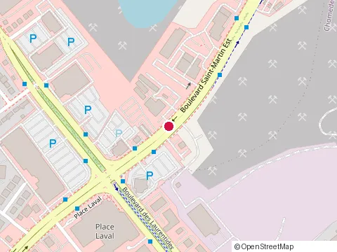 Location of au Vieux Duluth at 815 Saint-Martin Blvd O, Laval