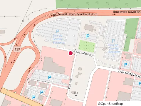 Location of au Vieux Duluth-Granby at Galeries de Granby 845 Rue Principale, Granby