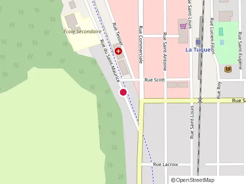 Location of Auberge de la Petite Chapelle at 511 Rue St Maurice, La Tuque