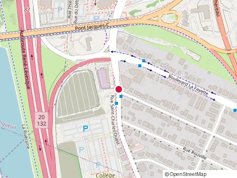 Location of Audiosanté at 1111 Rue Saint-Charles O, Longueuil