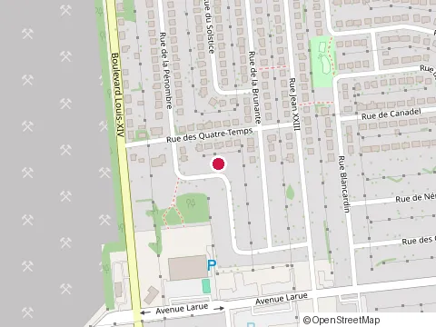 Location of Axo Physio Courville / Beauport at 1099 avenue Larue #200, Québec