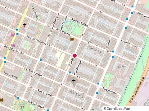 Location of Baril Ecole at 3603 Rue Adam, Montréal