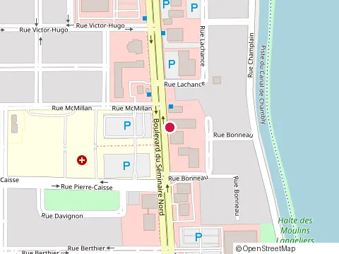 Location of Bellefleur Chartrand Tetrault at 929 boulevard du Seminaire N, Saint-Jean-sur-Richelieu