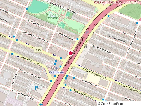 Emplacement de Benoît&Côté au 560 Boulevard Crémazie E, Montréal