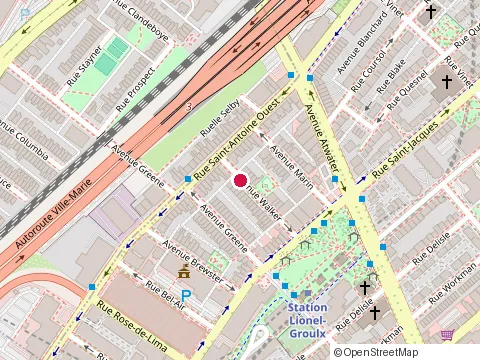 Location of Beslogic Inc. at 721 avenue Walker Suite 200, Montréal