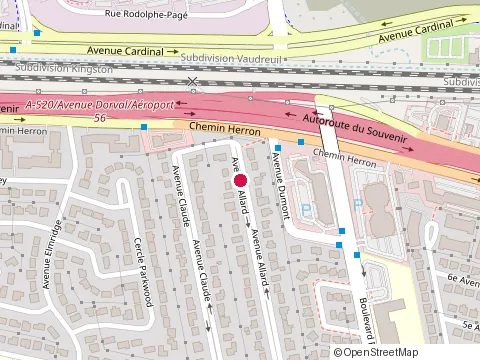 Location of Blue Storm at 475 Caledonia Ave #154, Dorval