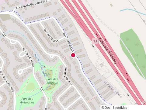 Location of Bluville at 266 Rue Étienne-Lavoie, Laval