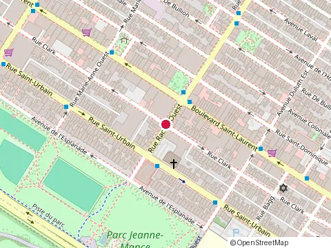 Location of Boca Iberica at 12 Rachel St W, Montréal