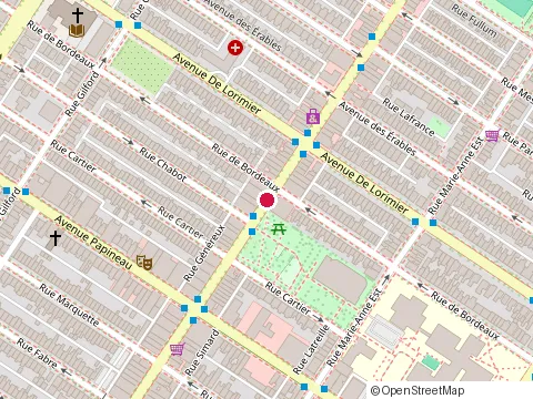Location of Boulangerie les Co'Pains d'Abord at 1965 Mont-Royal Ave E, Montréal