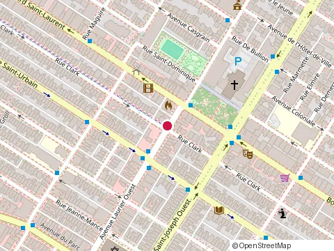 Location of Brasserie Dieu du Ciel! - Brouepub Montréal at 21 avenue Laurier O, Montréal