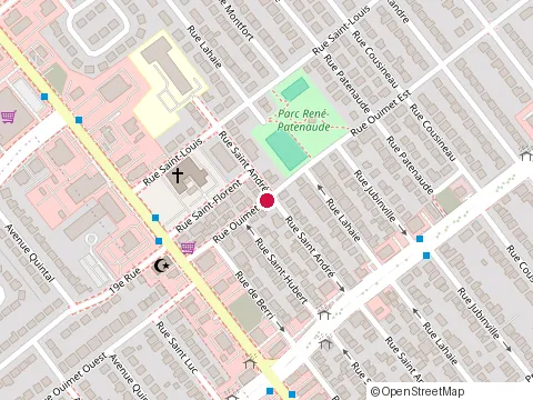 Location of Brun J P at 20 Rue Ouimet E, Laval