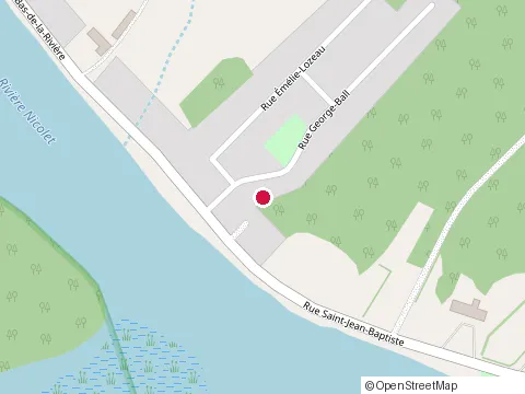 Location of Café de l'Hôtel Montfort at 1161 Rue St Jean Baptiste, Nicolet