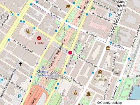Location of Cafe Java U Intercontinental at 350 Rue Saint-Antoine O, Montréal